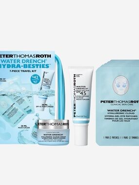 Peter Thomas Roth Light Blue Water Drench Hydra-Besties Skincare Kit For travel